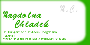 magdolna chladek business card